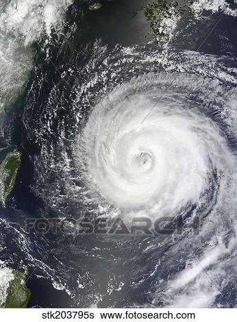 Typhoon Muifa east of Taiwan in the Pacific Ocean. View Large Photo Image Stock Photograph - Typhoon Muifa east of Taiwan in the Pacific Ocean.. Fotosearch