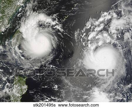 Typhoon Saomai and Tropical Storm Bopha View Large Photo Image Stock Photograph - Typhoon Saomai and Tropical Storm Bopha. Fotosearch