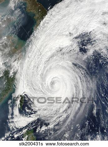 Typhoon Tokage south of Japan View Large Photo Image Stock Photograph - Typhoon Tokage south of Japan. Fotosearch