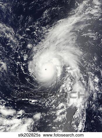 Stock Photograph - Typhoon Vamco in the Pacific Ocean. Fotosearch