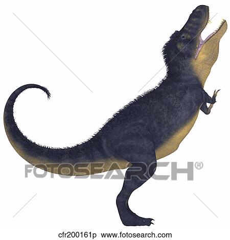 Tyranosaurus Rex, a large carnivore of the Cretaceous Period. View Large Illustration Stock Illustration - Tyranosaurus Rex, a large carnivore of the Cretaceous Period.. Fotosearch