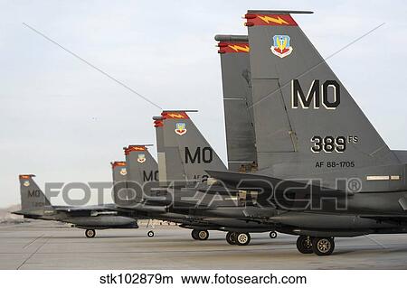 U. S. Air Force F-15E Strike Eagles taxi in after arriving to Nellis Air Force Base, Nevada. View Large Photo Image Picture - U. S. Air Force F-15E Strike Eagles taxi in after arriving to Nellis Air Force Base, Nevada.. Fotosearch