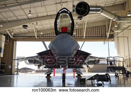U. S. Air Force F-22A Raptor parked in its shelter at Holloman Air Force Base. View Large Photo Image Picture - U. S. Air Force F-22A Raptor parked in its shelter at Holloman Air Force Base.. Fotosearch