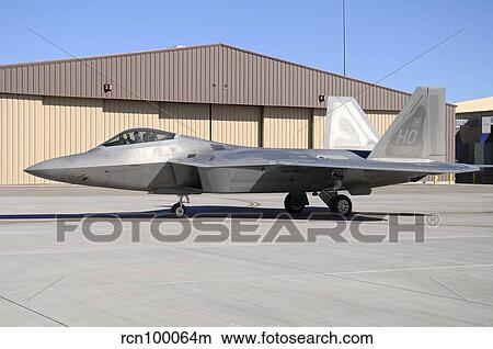 Picture - U. S. Air Force F-22A Raptor taxiing at Holloman Air Force Base.. Fotosearch