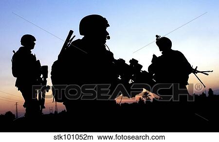 U. S. Air Force members conduct a patrol with members of the U. S. Army. View Large Photo Image Picture - U. S. Air Force members conduct a patrol with members of the U. S. Army.. Fotosearch