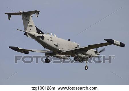 Picture - U. S. Army RC-12X Guardrail SIGINT aircraft.. Fotosearch