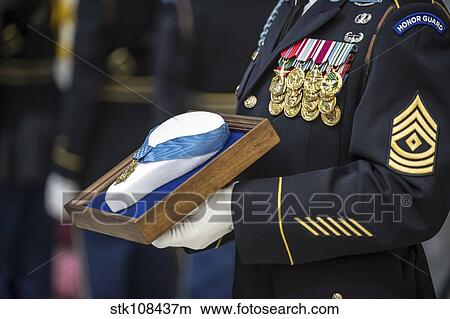U. S. Army Sergeant holds the Medal of Honor. View Large Photo Image Picture - U. S. Army Sergeant holds the Medal of Honor.. Fotosearch