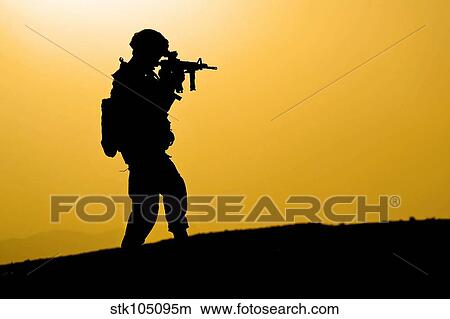 U. S. Army soldier secures an area in Zabul, Afghanistan. View Large Photo Image Picture - U. S. Army soldier secures an area in Zabul, Afghanistan.. Fotosearch