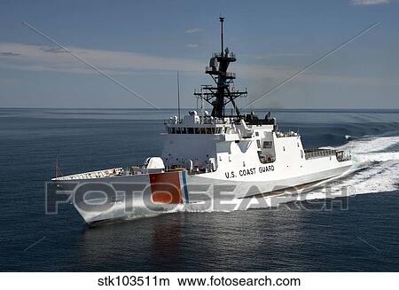U. S. Coast Guard Cutter Waesche in the navigates the Gulf of Mexico. View Large Photo Image Picture - U. S. Coast Guard Cutter Waesche in the navigates the Gulf of Mexico.. Fotosearch