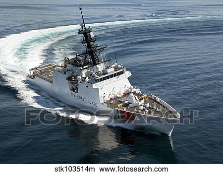 U. S. Coast Guard Cutter Waesche in the navigates the Gulf of Mexico. View Large Photo Image Picture - U. S. Coast Guard Cutter Waesche in the navigates the Gulf of Mexico.. Fotosearch