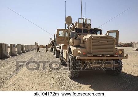 U. S. Marine Corps Mine Resistant Ambush Protected all-terrain vehicles. View Large Photo Image Picture - U. S. Marine Corps Mine Resistant Ambush Protected all-terrain vehicles.. Fotosearch