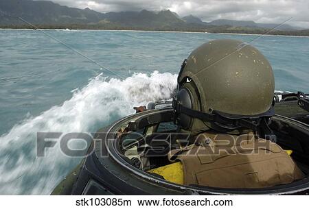 U. S. Marine driving an amphibious assault vehicle through the Pacific Ocean on coast of Hawaii. View Large Photo Image Picture - U. S. Marine driving an amphibious assault vehicle through the Pacific Ocean on coast of Hawaii.. Fotosearch