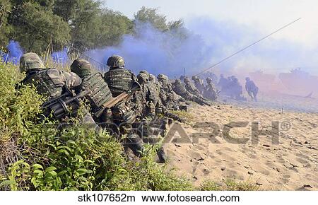 U. S. Marines and the Royal Malaysian Army conduct an amphibious raid exercise. View Large Photo Image Picture - U. S. Marines and the Royal Malaysian Army conduct an amphibious raid exercise.. Fotosearch