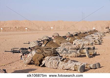 U. S. Marines conduct a battlefield zero at Camp Leatherneck. View Large Photo Image Picture - U. S. Marines conduct a battlefield zero at Camp Leatherneck.. Fotosearch