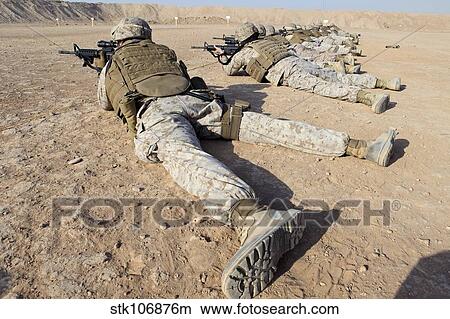 U. S. Marines conduct a battlefield zero at Camp Leatherneck. View Large Photo Image Picture - U. S. Marines conduct a battlefield zero at Camp Leatherneck.. Fotosearch