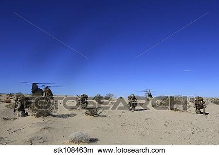 U. S. Marines conduct an airfield seizure at Camp Wilson. View Large Photo Image Picture - U. S. Marines conduct an airfield seizure at Camp Wilson.. Fotosearch