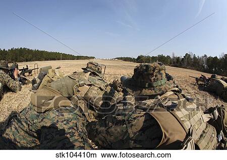U. S. Marines participate in a known distance sniper training course. View Large Photo Image Picture - U. S. Marines participate in a known distance sniper training course.. Fotosearch