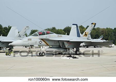 U. S. Navy F/A-18F Super Hornet at Naval Air Station Oceana, Virginia. View Large Photo Image Picture - U. S. Navy F/A-18F Super Hornet at Naval Air Station Oceana, Virginia.. Fotosearch