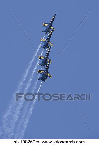 U. S. Navy flight demonstration squadron, the Blue Angels. View Large Photo Image Picture - U. S. Navy flight demonstration squadron, the Blue Angels.. Fotosearch