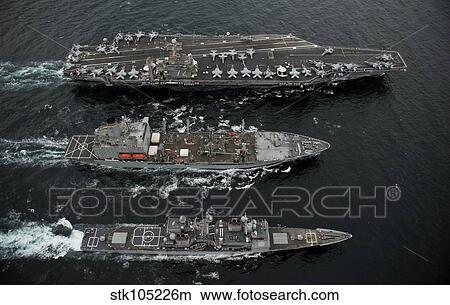 U. S. Navy ships conduct a replenishment at sea in the Pacific Ocean. View Large Photo Image Picture - U. S. Navy ships conduct a replenishment at sea in the Pacific Ocean.. Fotosearch