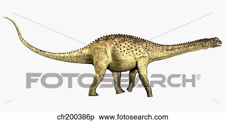 Uberabatitan sauropod dinosaur from the Cretaceous Period. View Large Illustration Stock Illustration - Uberabatitan sauropod dinosaur from the Cretaceous Period.. Fotosearch