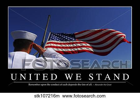 United We Stand: Inspirational Quote and Motivational Poster View Large Photo Image Picture - United We Stand: Inspirational Quote and Motivational Poster. Fotosearch