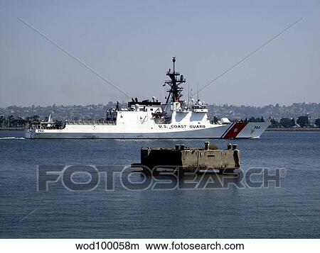 USCGC Bertholf underway in San Diego Bay, California. View Large Photo Image Picture - USCGC Bertholf underway in San Diego Bay, California.. Fotosearch
