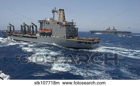 USNS Patuxent conducts a replenishment at sea with USS Kearsarge. View Large Photo Image Picture - USNS Patuxent conducts a replenishment at sea with USS Kearsarge.. Fotosearch