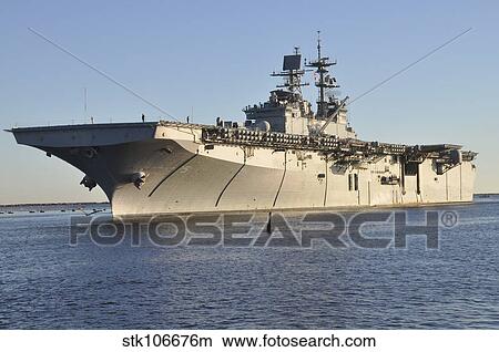 USS Bataan arrives at Naval Station Mayport, Florida. View Large Photo Image Picture - USS Bataan arrives at Naval Station Mayport, Florida.. Fotosearch