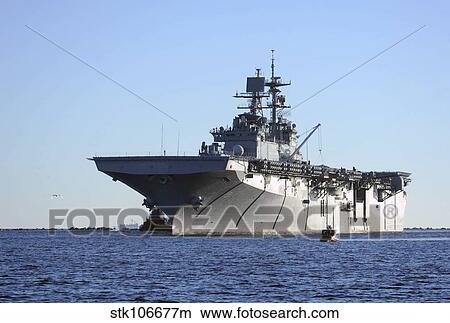 USS Bataan arrives at Naval Station Mayport, Florida. View Large Photo Image Picture - USS Bataan arrives at Naval Station Mayport, Florida.. Fotosearch