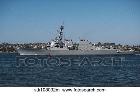 Picture - USS Howard transits the San Diego Bay.. Fotosearch