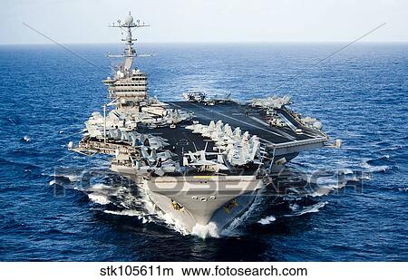 USS John C. Stennis transits the Pacific Ocean. View Large Photo Image Picture - USS John C. Stennis transits the Pacific Ocean.. Fotosearch