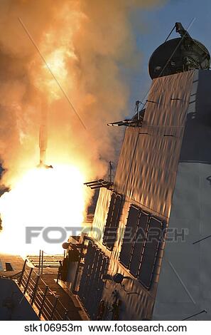 USS Michael Murphy fires an RIM-66M SM-2 missile. View Large Photo Image Picture - USS Michael Murphy fires an RIM-66M SM-2 missile.. Fotosearch
