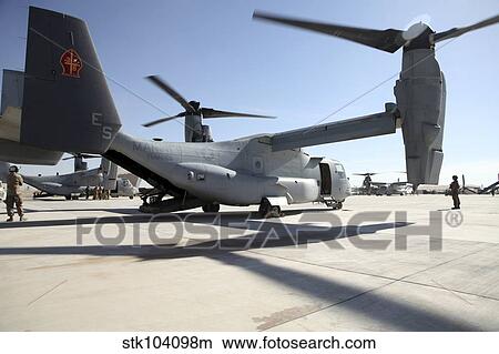 V-22 Osprey tiltrotor aircraft at Camp Bastion, Afghanistan. View Large Photo Image Picture - V-22 Osprey tiltrotor aircraft at Camp Bastion, Afghanistan.. Fotosearch
