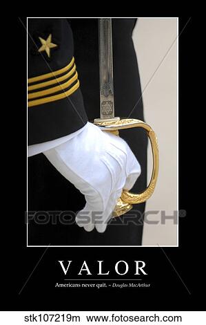 Valor: Inspirational Quote and Motivational Poster View Large Photo Image Picture - Valor: Inspirational Quote and Motivational Poster. Fotosearch
