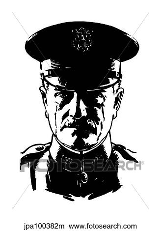 Stock Illustration - Vector illustration of General John J. Pershing.. Fotosearch