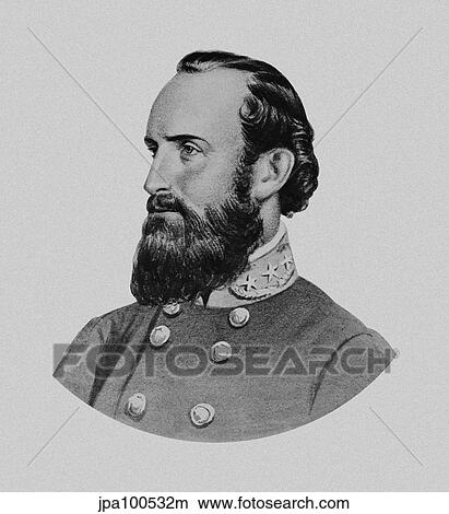 Stock Illustration - Vector portrait of General Thomas Stonewall Jackson.. Fotosearch