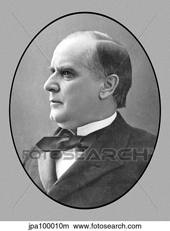 Vector portrait of President William McKinley, Jr. View Large Illustration Stock Illustration - Vector portrait of President William McKinley, Jr.. Fotosearch