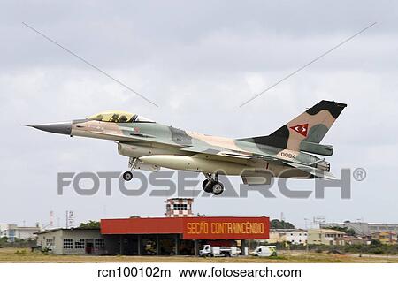 Venezuelan Air Force F-16 landing at Natal Air Force Base, Brazil. View Large Photo Image Picture - Venezuelan Air Force F-16 landing at Natal Air Force Base, Brazil.. Fotosearch