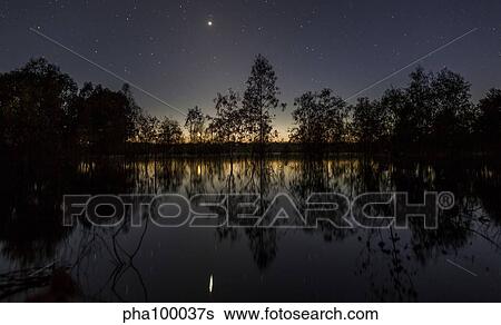 Venus and twilight reflected in Lake Eppalock, Australia. View Large Photo Image Stock Photograph - Venus and twilight reflected in Lake Eppalock, Australia.. Fotosearch