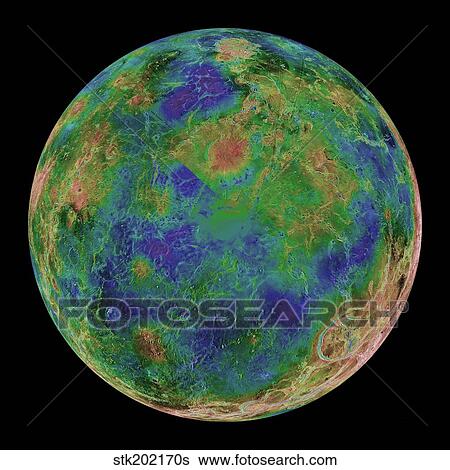 Venus centered on the South Pole. View Large Photo Image Stock Photograph - Venus centered on the South Pole.. Fotosearch
