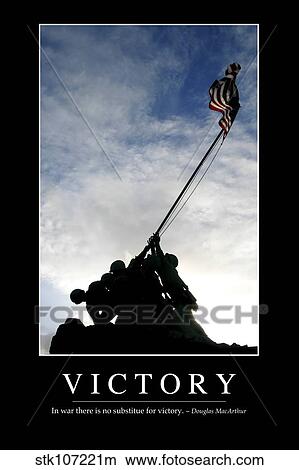 Victory: Inspirational Quote and Motivational Poster View Large Photo Image Picture - Victory: Inspirational Quote and Motivational Poster. Fotosearch