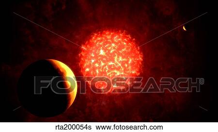 View from Pluto if our Sun were replaced by VY Canis Majoris. View Large Illustration Stock Illustration - View from Pluto if our Sun were replaced by VY Canis Majoris.. Fotosearch