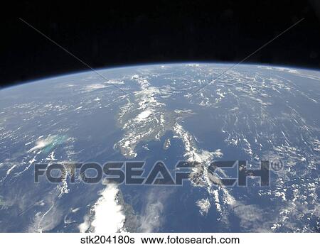 View from space of Saharan dust blowing westward into the Atlantic Ocean. View Large Photo Image Stock Photograph - View from space of Saharan dust blowing westward into the Atlantic Ocean.. Fotosearch