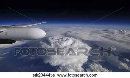 Stock Photograph - View of a supercell thunderstorm over North Carolina.. Fotosearch