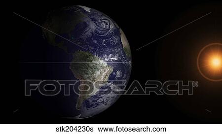 View of Earth at its equinox. View Large Photo Image Stock Photograph - View of Earth at its equinox.. Fotosearch
