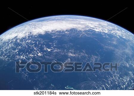 View of Earth's horizon over the Pacific Ocean. View Large Photo Image Stock Photograph - View of Earth's horizon over the Pacific Ocean.. Fotosearch