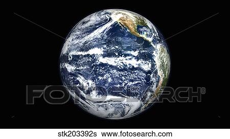 View of Full Earth centered over the Pacific Ocean. View Large Photo Image Stock Photograph - View of Full Earth centered over the Pacific Ocean.. Fotosearch