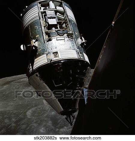 View of the Apollo 17 Command and Service Modules in lunar orbit. View Large Photo Image Stock Photograph - View of the Apollo 17 Command and Service Modules in lunar orbit.. Fotosearch