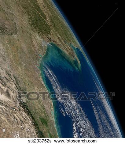 Stock Photograph - View of the northern Gulf of Mexico.. Fotosearch